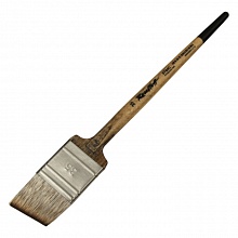 Кисть мангуст имитация №35 наклонная флейц пестрая ручка круглая деревянная Roubloff ЖТФ6-35,04СБ