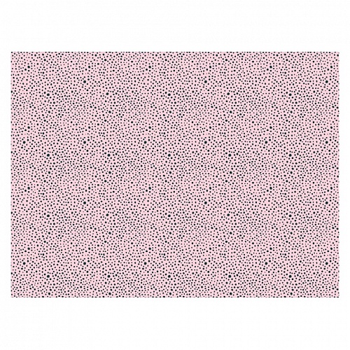 Бумага упаковочная 70х100см Розовый горошек MILAND, УБ-2398