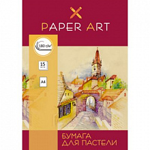 Папка для пастели А4 15л пл 180г/м2 Красочный город Канц-Эксмо Paper Art, БП415238