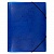 Папка с резинкой пластик А4 синяя эффект волокна Expert Complete Premier, EC21043002