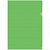 Папка-угол А4 пластик 0,18мм зеленый прозрачный Бюрократ E310/1GR