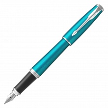 Ручка перьевая 0,8мм синие чернила PARKER Urban Core Virbant Blue CT F 1931594/F309