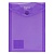 Папка-конверт с кнопкой А6 COMIX BLAZE фиолетовый, A1856 PU