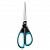Ножницы 21см ассиметричные черные с синим блистер MAPED Essential Soft 468310