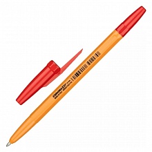Ручка шариковая  1мм красный стержень масляная основа оранжевый корпус Corvina 4016303