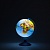 Глобус 25см Физико-политический рельефный с подсветкой от батареек Globen, Ве022500261