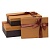 Коробка подарочная прямоугольная  20x15x5см ореховая-кофейная Д10103П.174.3