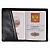 Записная книжка А5+ 120л ФЕНИКС Escalada + обложка для паспорта черный кожзам Сариф, 52905
