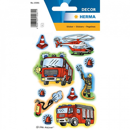 Наклейки Пожарная бригада HERMA DECOR 15081 Наклейки Пожарная бригада HERMA DECOR 15081