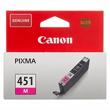 Картридж струйный Canon CLI-451M 6525B001 пурпурный 333стр для Canon Pixma iP7240/MG6340/MG54