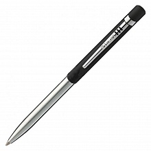 Ручка шариковая автоматическая LUXOR Gemini синий 1мм черный/хром 2035