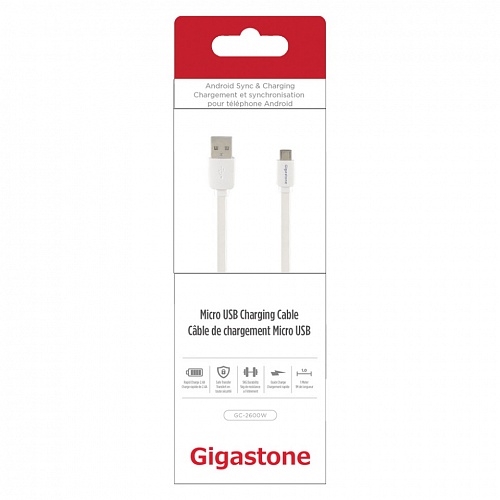 Кабель USB - Micro USB Gigastone Logo GC-2600W