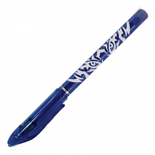 Ручка со стираемыми чернилами гелевая 0,5мм синий стержень Взгляд тигра Феникс 59404