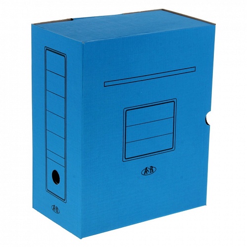 Короб архивный 150мм картон синий Бланкиздат ASR7122