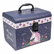 Коробка подарочная чемодан  22х17х17,8см Единорог на звездном небе OMG, 720772/2