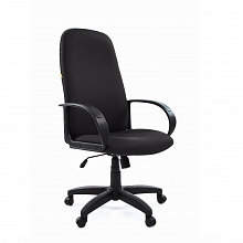 Кресло офисное Chairman 279 черное тканевое покрытие, спинка черная JP 15-2