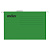 Папка подвесная А4+ INDEX зеленый картон ISF02/FC/GN