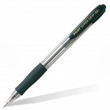 Ручка шариковая автоматическая 1мм черный стержень масляная основа PILOT Super Grip BPGP-10R-M B