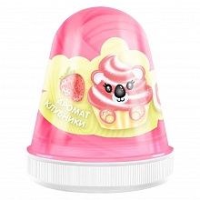 Слайм 130гр розовая клубника Monster's Slime Fluffy Kiki, FL011