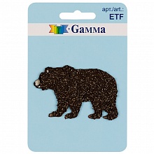Термоаппликация №03 Медведь 3,9х6см Gamma ETF 01-305