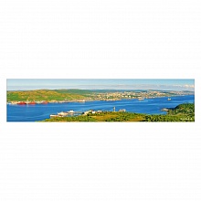 Открытка панорамная Мурманск Кольский залив PANMRM-06