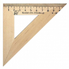 Треугольник деревянный 45х45х90° 11см Можга равнобедренный С138