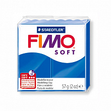 Пластика запекаемая  57г синяя Staedtler Fimo Soft, 8020-37