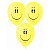 Шарики воздушные М12 30см Смайл пастель Yellow 10шт (цена за упаковку) 6052751