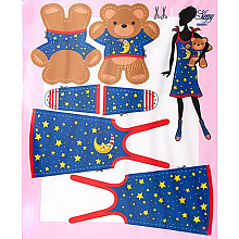 Набор для творчества Одежда для кукол Sleepy Moon DressYourDoll S210-0402