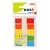 Закладки клейкие 45х12мм 5 цветов по 20л пластиковые Z-сложение с цветным краем Hopax 26071