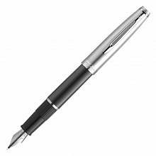 Ручка перьевая Waterman Embleme Black CT F синий 0,8мм 2100375