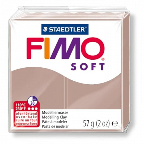Пластика запекаемая  57г тауп Staedtler Fimo Soft, 8020-87