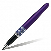 Ручка роллер 0,7мм черные чернила фиолетовый корпус подарочная PILOT Retro Pop EP BLV-BMR37-M