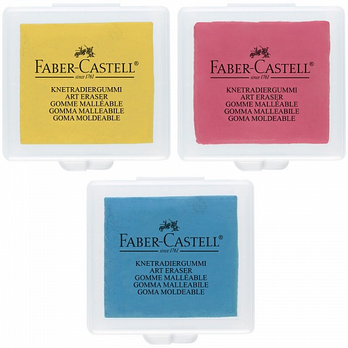 Ластик-клячка Faber-Castell 40х35х10мм ассорти, 127321 Ластик-клячка Faber-Castell 40х35х10мм ассорти, 127321
