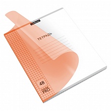 Тетрадь  48л клетка с пластиковой обложкой оранжевая Классика CoverPrо Neon Erich Krause, 56391