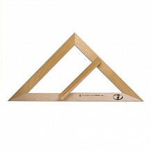 Треугольник деревянный 45х45х90° без шкалы Можга равнобедренный, классный С370