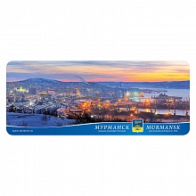 Магнит Мурманск 60х148мм вид на город и порт МГНП2-04