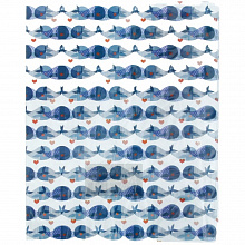Обложка 213х345мм для дневника и тетрадей ПВХ Sea киты Доминанта N1395