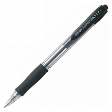Ручка шариковая автоматическая 0,7мм черный стержень масляная основа PILOT Super Grip BPGP-10R-F B