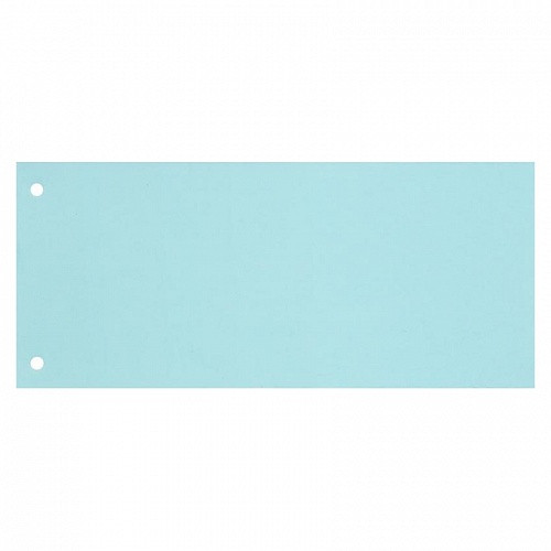 Разделитель картонный 10,5х24см 100л прямоугольный голубые с перфорацией Бланкиздат, 162429