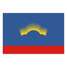 Флаг Мурманской области  90х135см (флажная сетка) пропитка