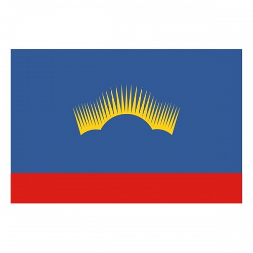 Флаг Мурманской области  90х135см (флажная сетка) пропитка
