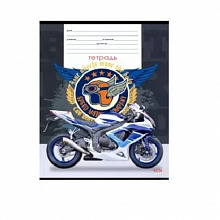 Тетрадь  18л клетка Крылатые мотоциклы Проф-Пресс, 18-4286
