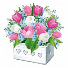 Украшение Ящик с тюльпанами ИП 59.346.00  