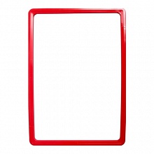 Рамка пластиковая А4 красная с закругленными углами PF-A4 EPG 102004-06