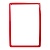 Рамка пластиковая А4 красная с закругленными углами PF-A4 EPG 102004-06