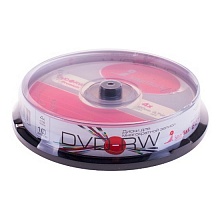 Диск DVD+RW 4.7GB 4x  10шт (цена за шт) VS Cake Box VSDVDPRWCB1001