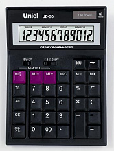 Калькулятор настольный 12 разрядов UNIEL UD-50