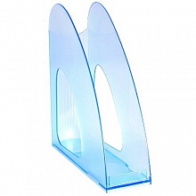Лоток вертикальный голубой прозрачный ударопрочный пластик Twin HAN, HA1611/64