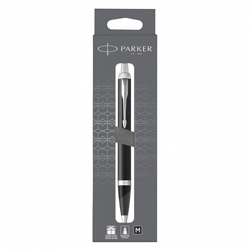 Ручка шариковая автоматическая 1мм черный стержень PARKER IM Core K321 Matt Black CT 2150846